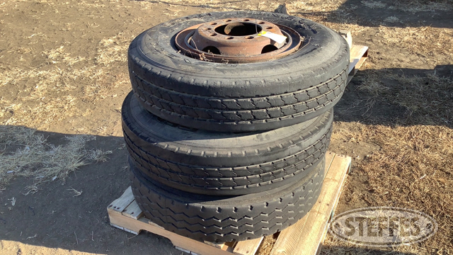 (3) Used 10.00R20 General S360 Tires